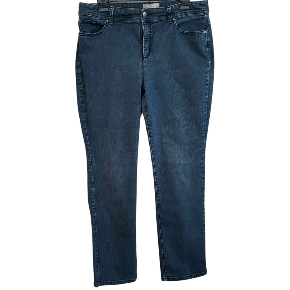 Chico’s Fabulously Slimming Jeans Size 1.5 Short (10P) Dark Wash Stretch Denim